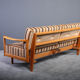 Canapé en bois de chêne convertible 1960