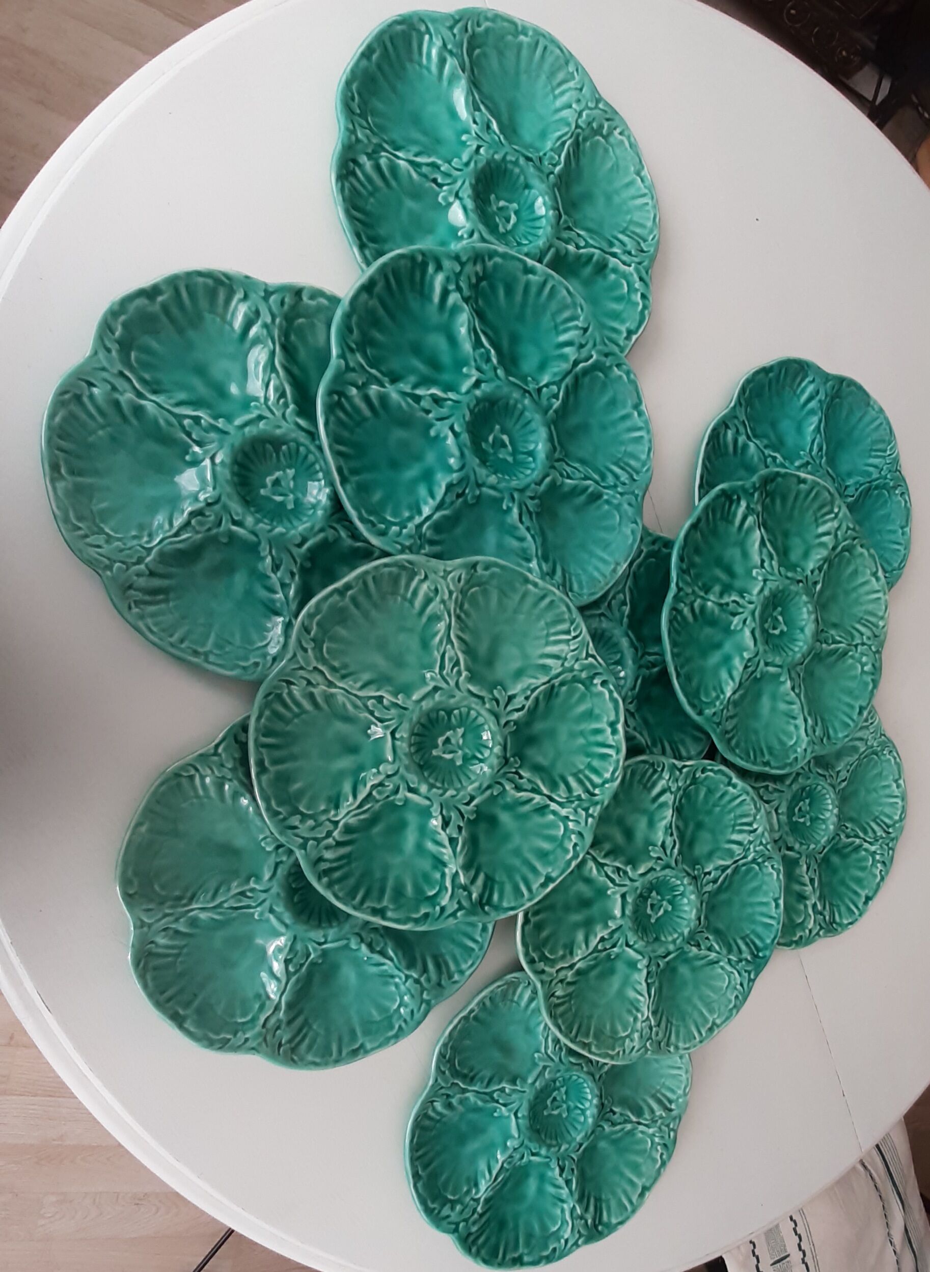 Lot of Oyster Plates Gien