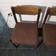Brutalist oak chair pair – Design 1970