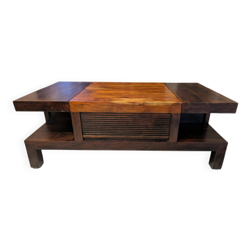 Table basse en bois massif