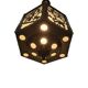 Lampe à suspension antique en laiton scié ajouré, début des années 1900