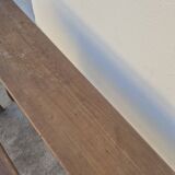 Pair of antique rustic farmhouse benches