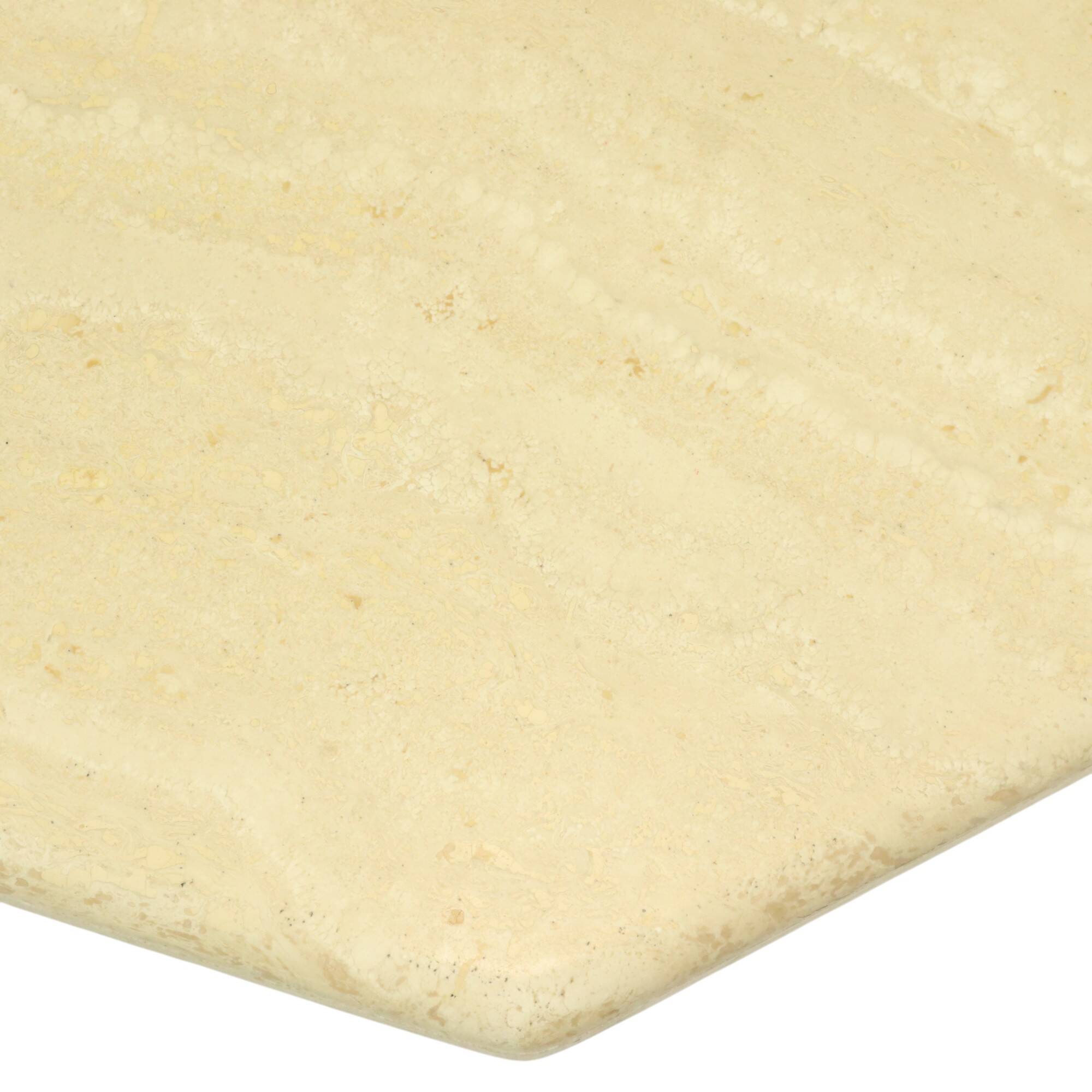 Vintage Octagonal Travertine Coffee Table 70s Design Italian