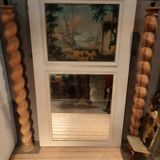 Large trumeau of woodwork mirror