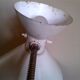 Lamppost casserole has double chalk white lacquered metal fire