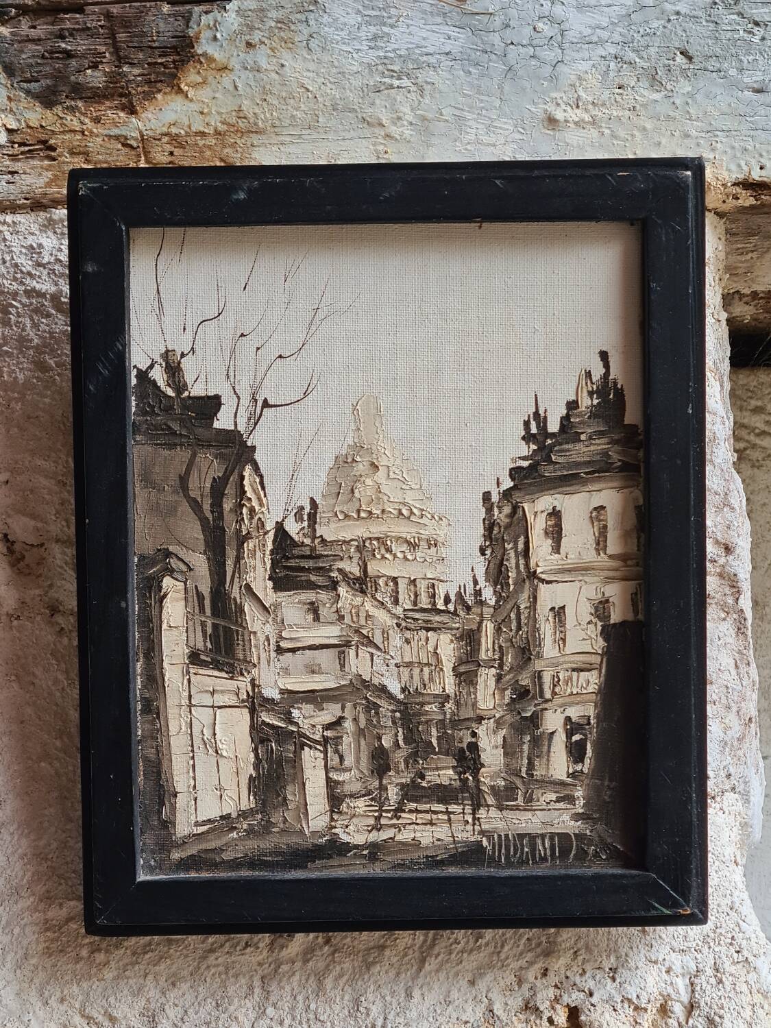 Oil on canvas Montmartre Midani M'Barki