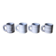 Set of 4 ceramic mugs Grandjean-Jourdan Vallauris 70s
