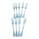 9 silver-plated Art Nouveau forks 1900-1920 with daisy decoration