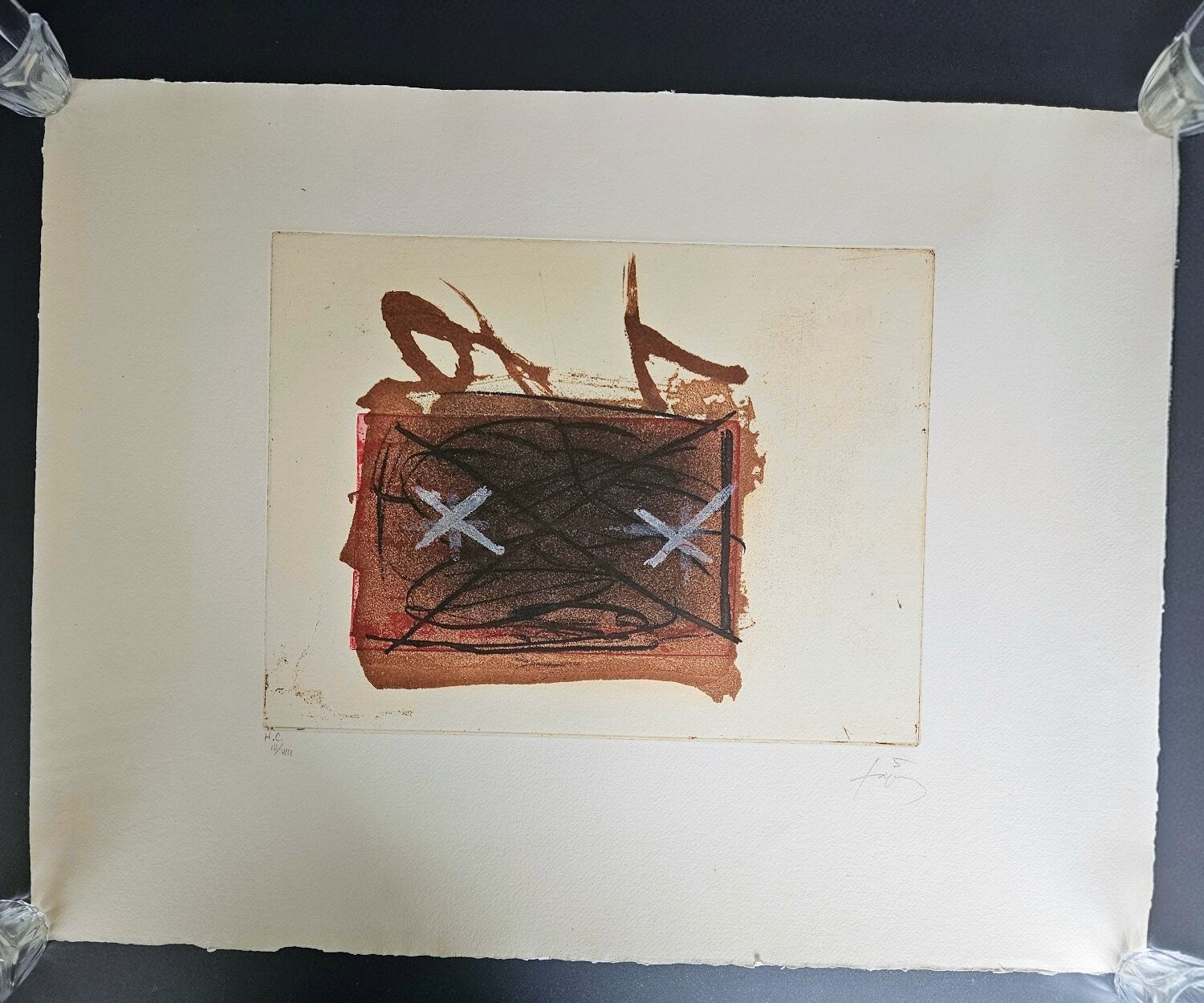 Original lithograph by Antoni Tàpies