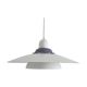 Dansk design white/purple 1980s pendant lamp by Danish Jeka Metaltryk