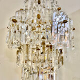 Kinkeldey wall lamp crystal gilding structure, 1970