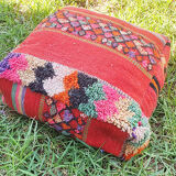 Moroccan carpet pouf