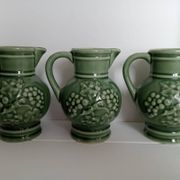 Set of 3 wine pitchers