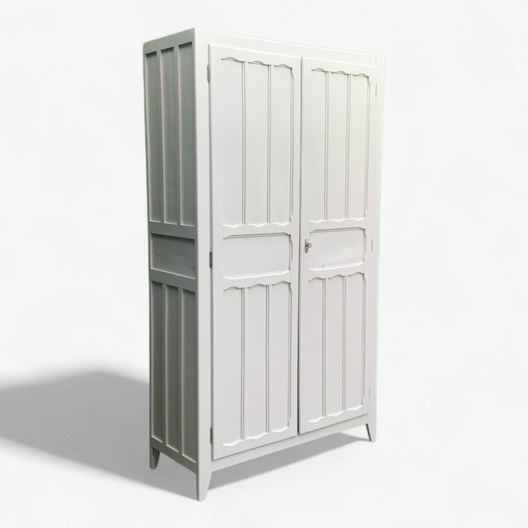 Antique Parisian paneled wardrobe, 1940