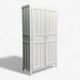 Antique Parisian panelled wardrobe from 1940.