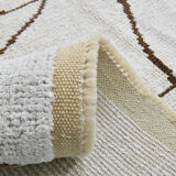 6x9 scandinavian beige hemp rug 192x275cm