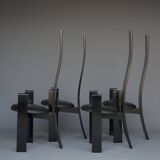 Chaises Golem Mid-Century par Vico Magistretti pour Poggi, 1970s, Set de 4