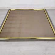 Mirror square brass design