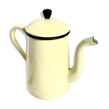 Cafetière en tôle émaillée jaune
