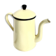 Yellow enamelled sheet coffee maker