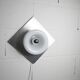 Doria Wall Light 1960 Alu Opaline + chrome LED bulb, Germany