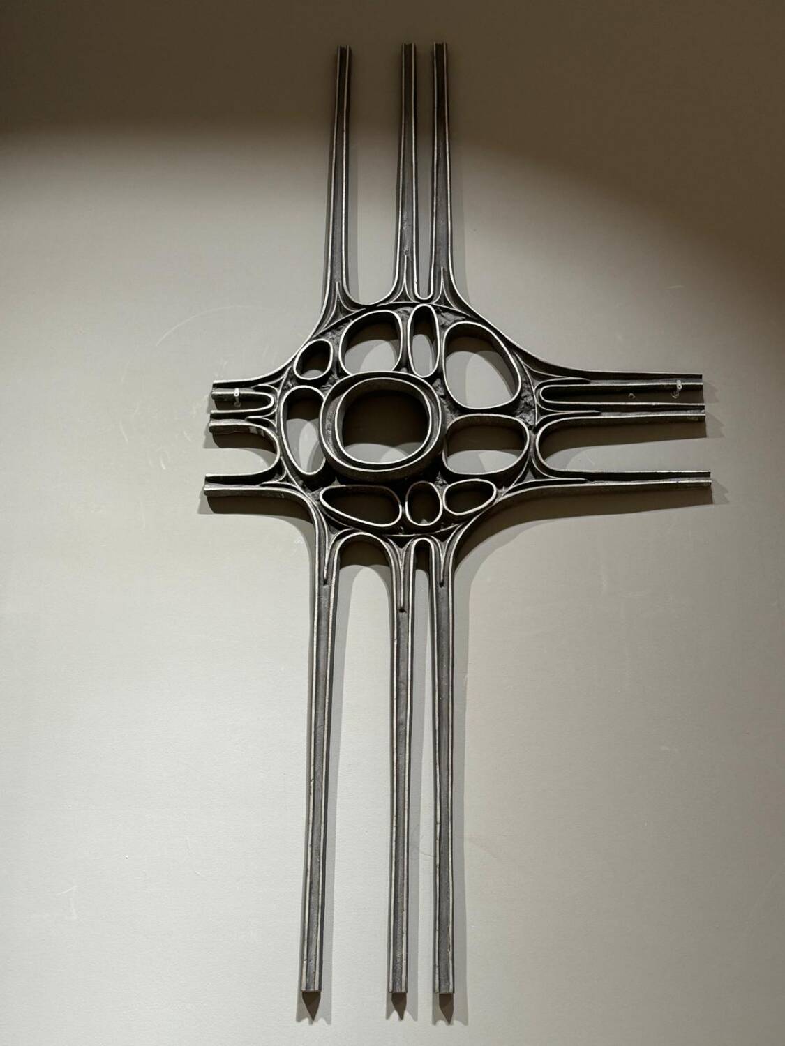 Brutalist wall sculpture from the 1970s