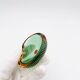 Miniature Vide-Poche Murano Sommerso Bullicante Green Pink Labelled 60s