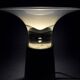 VISTOSI - RARE LAMP WITH LEATHER BASE AND GLASS - ITALY - 1970