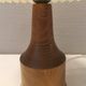 Beautiful sting lamp in twisted wood. Estimated 1970s and Swedish or Danish.