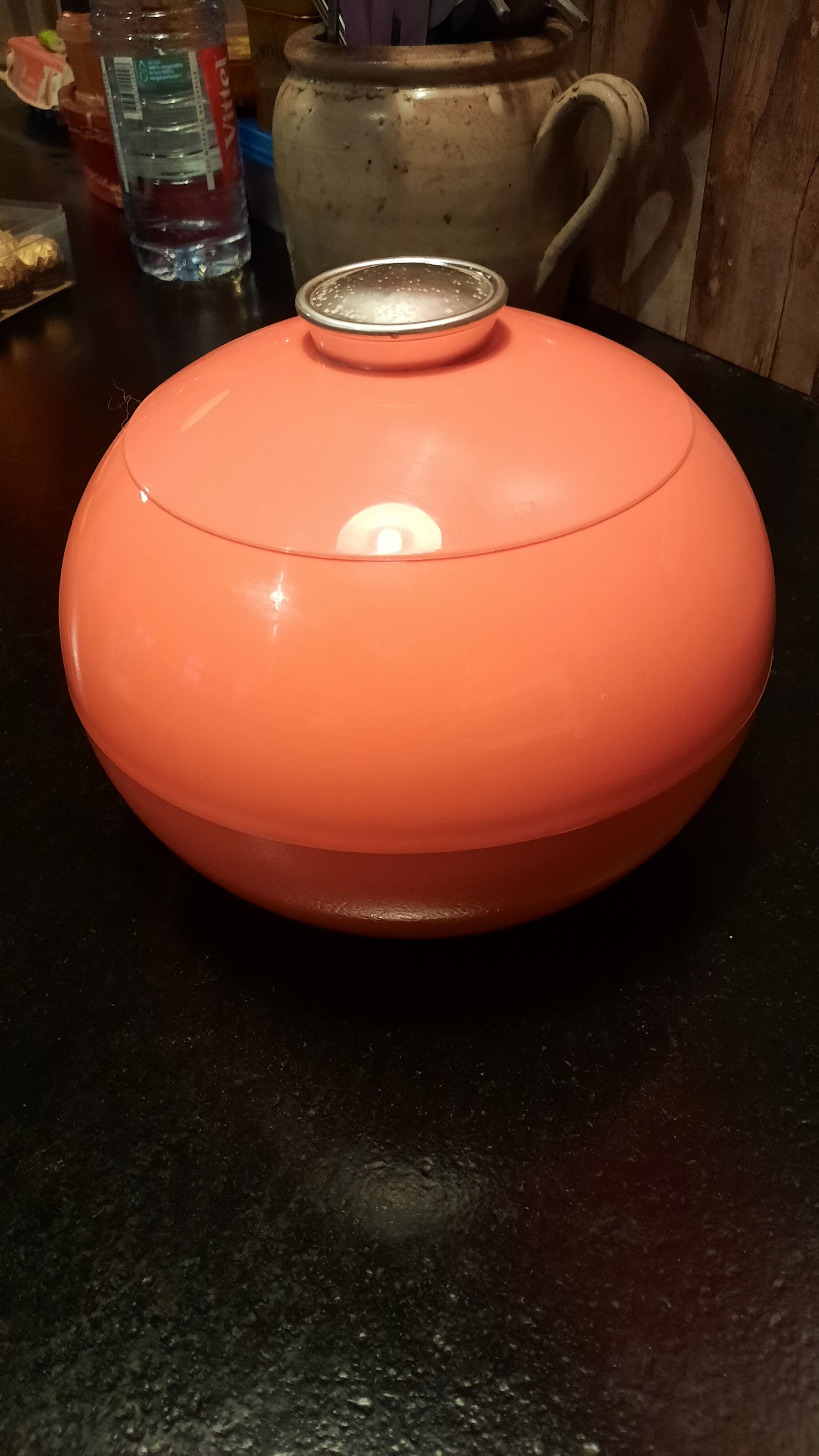 Orange ice bucket