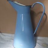 Blue enamel broc