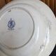 6 old mismatched deep plates Terre de Fer, glass and blue colors
