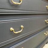 Vintage cherry wood commode refurbished