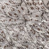 Gray & black floral turkish vintage rug