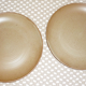 Pair of stoneware dessert plates cnp village france