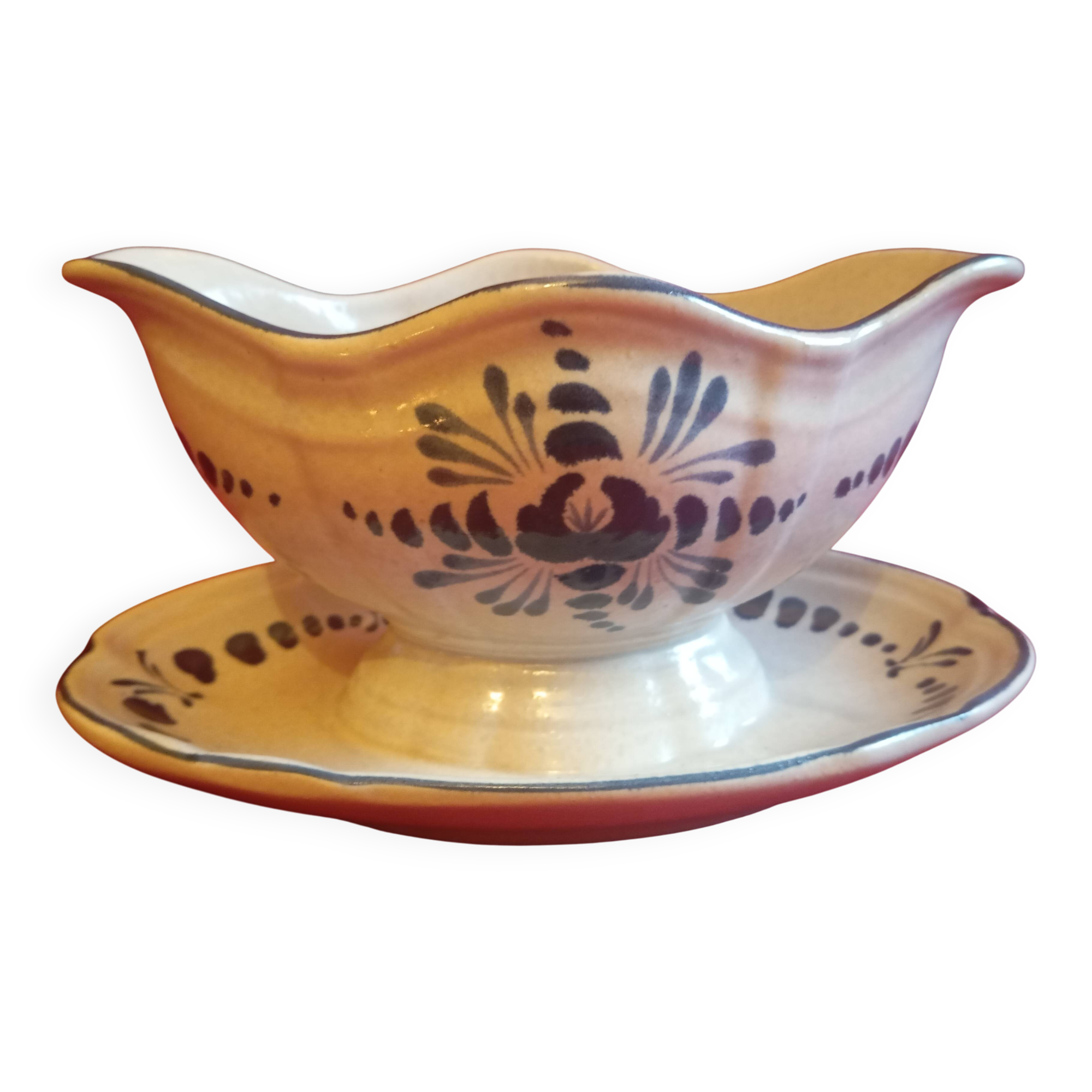 Saucière en faïence de Pornic modèle "Stuart"