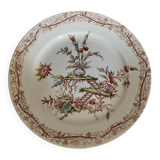 Ironstone plate by Keller and Guérin in Lunéville, late 19th century
