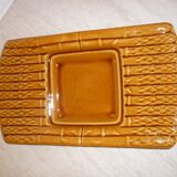 Plat à asperge en Faience de Saint Amand