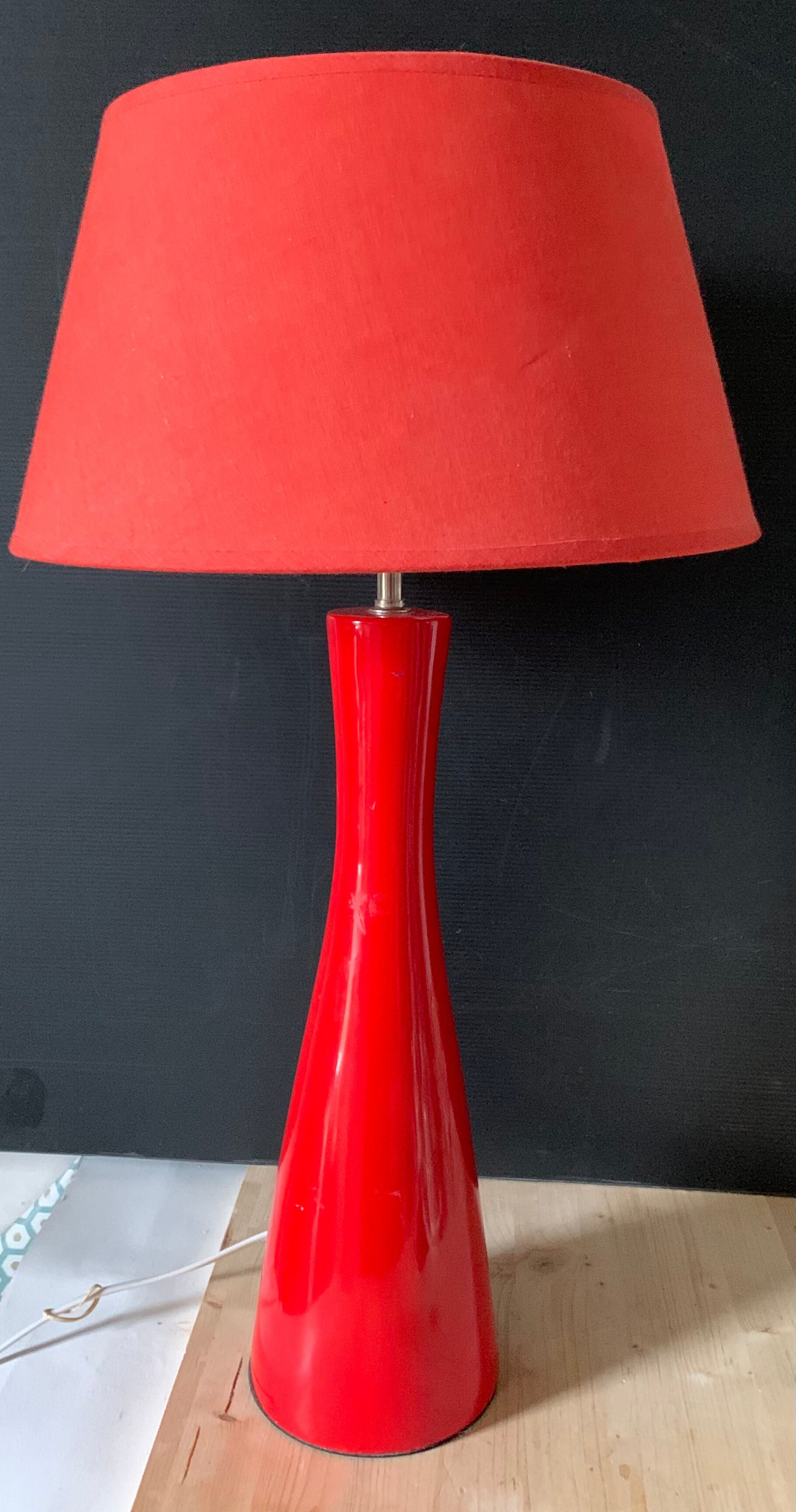 Red vintage lamp