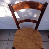 Rustic straw chairs