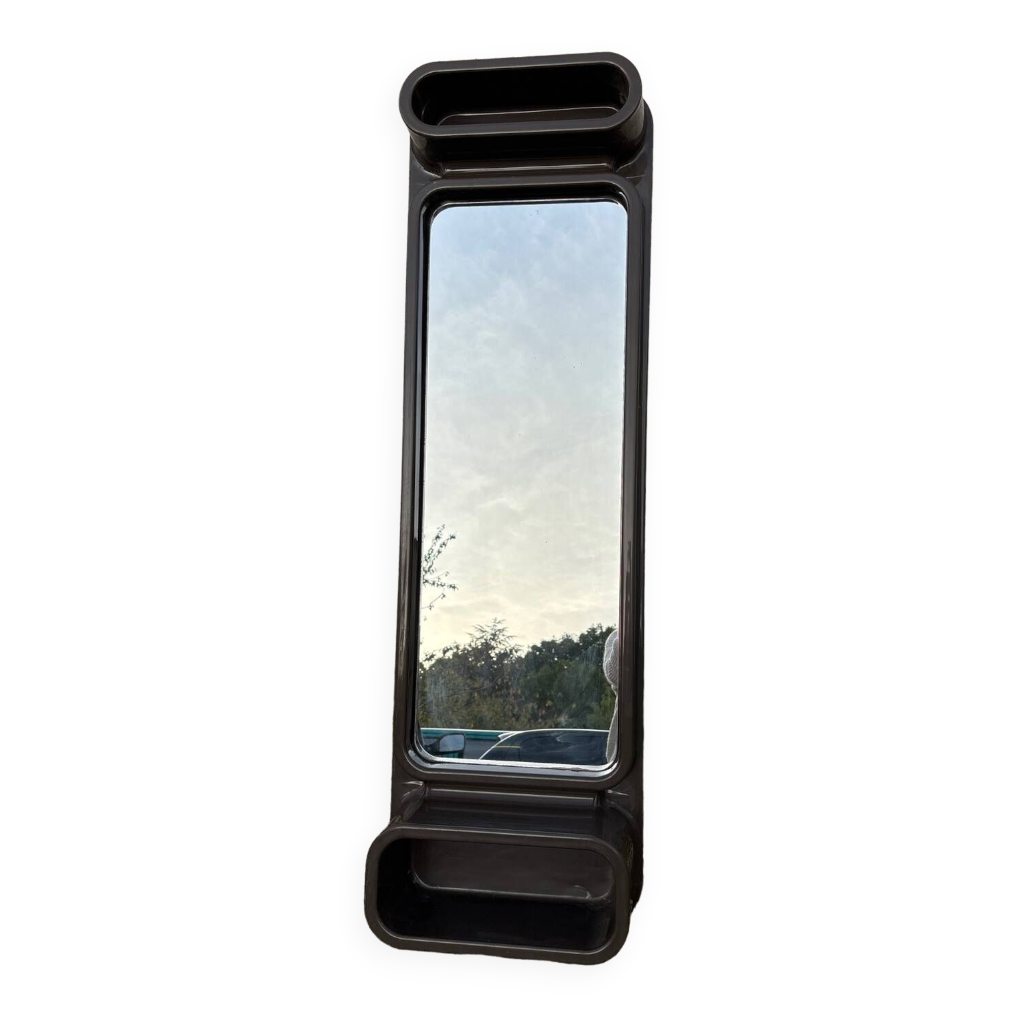 Vintage thermoformed plastic mirror