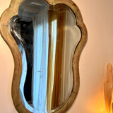 Mermaid wooden mirror