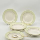 Service d’assiettes creuses / à soupe, salins , isoard,  vintage , anciennes