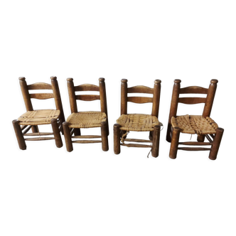 Set de 4 chaises vintages