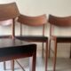 Set of 4 Scandinavian wooden chairs, danish desihn 1950