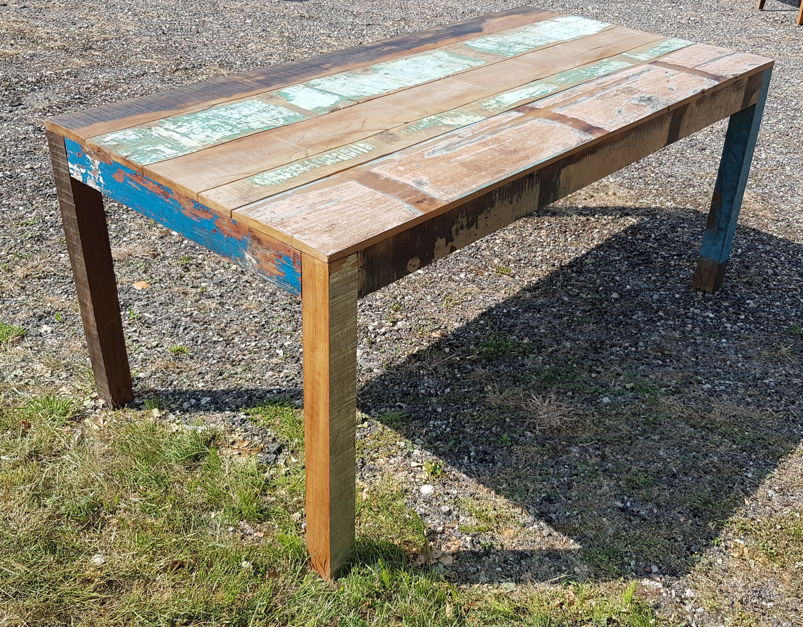 Teak table with 6 chairs