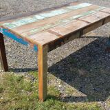 Teak table with 6 chairs