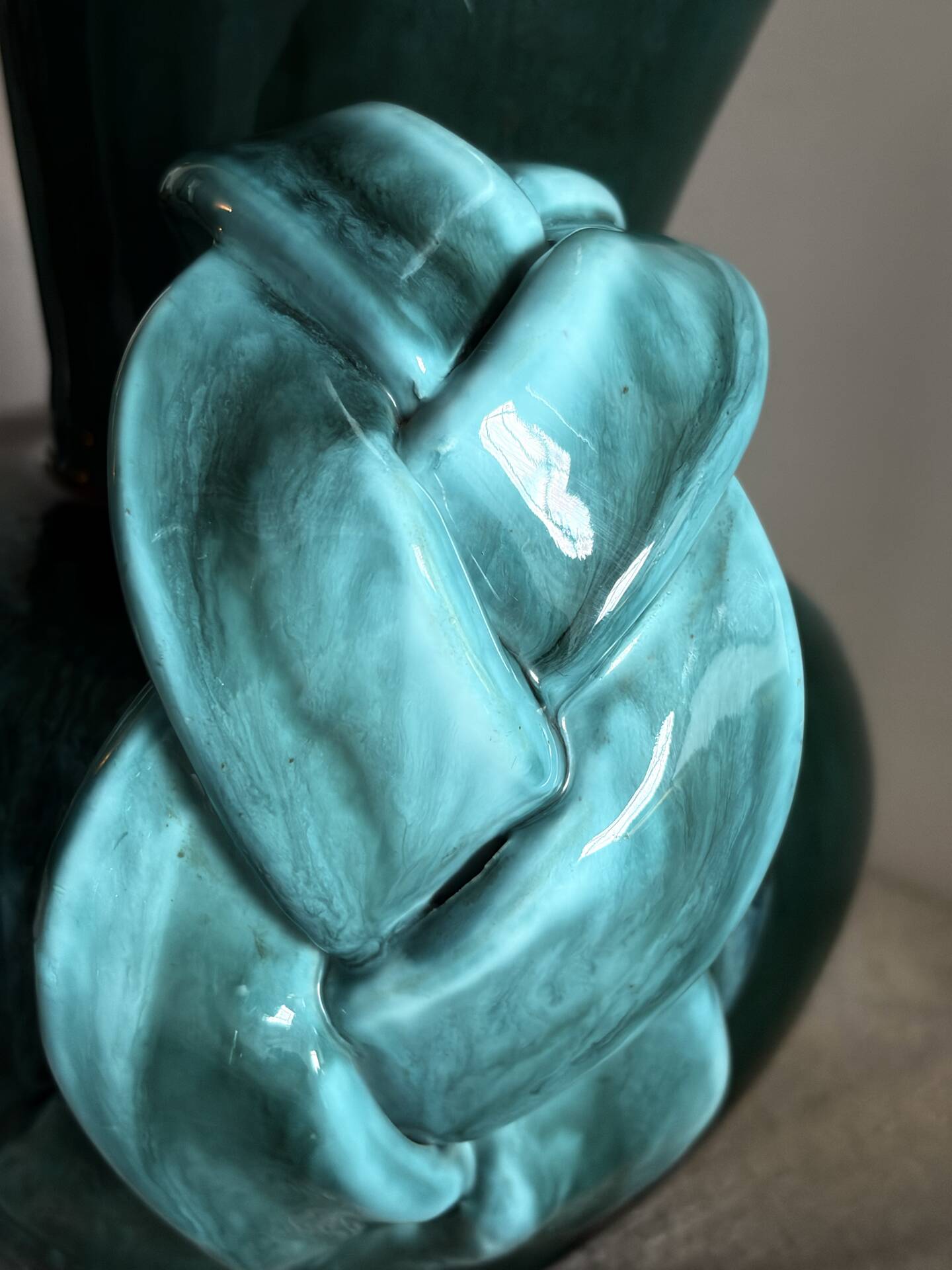 Mid-Century Vallauris Flamed Ceramic Amphora Vase by Louis Giraud