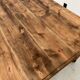 Antique farm table from the 1950s, with 3 drawers and turned legs