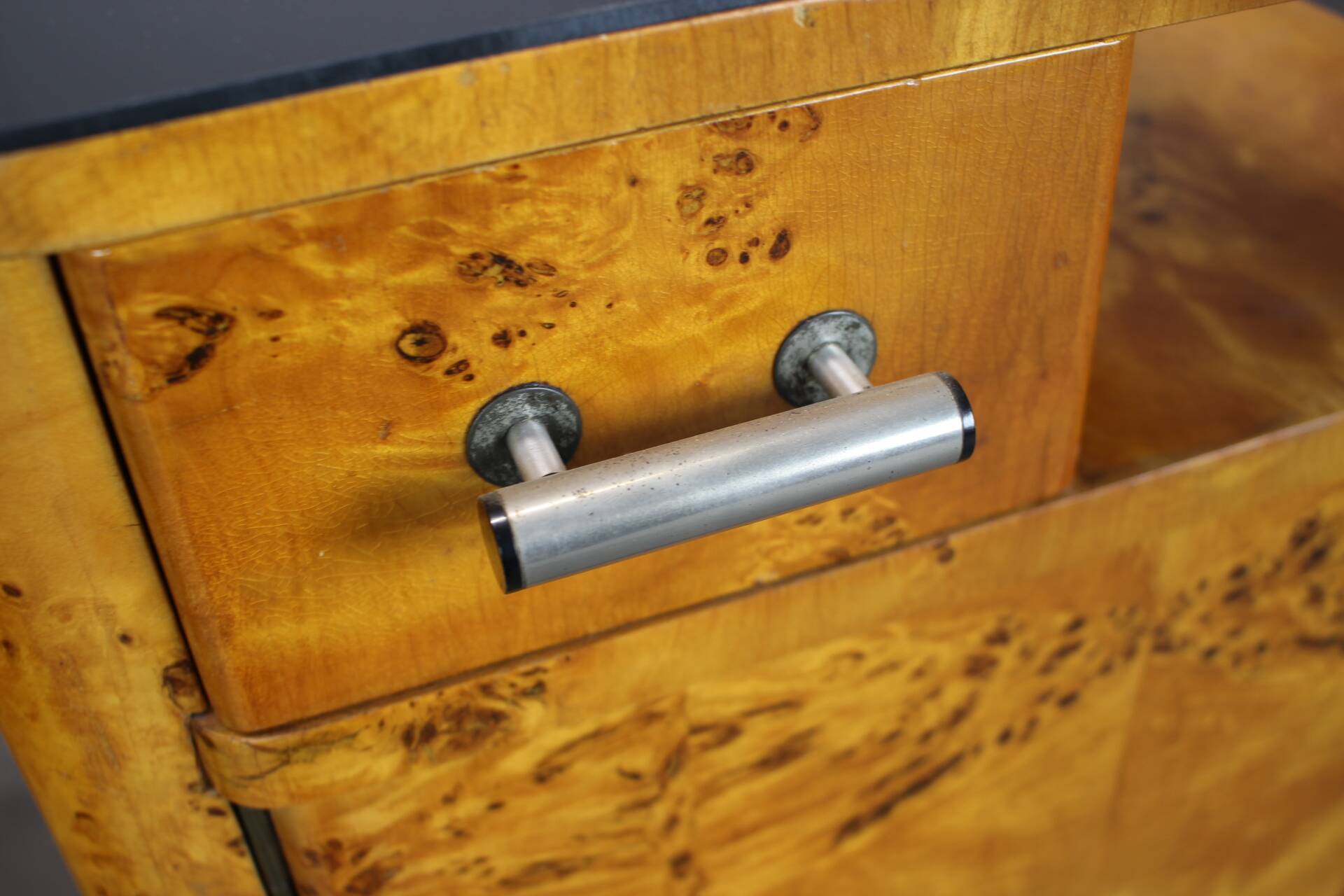 Pair of bedside tables mid-century by Jindřich Halabala, Czechoslovakia, 1950s